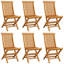 Chaise de patio en teck avec coussins Kerish-790015878