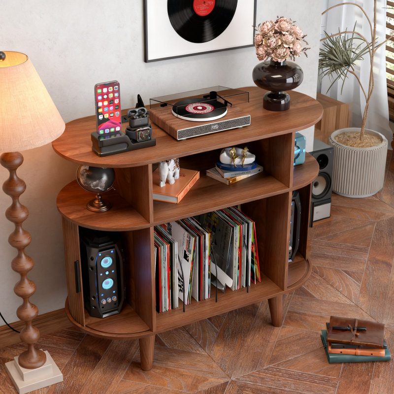 Support pour tourne-disque, Brun