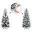 vidaXL Christmas Tree with 300 LEDs White PE and Steel-118782010