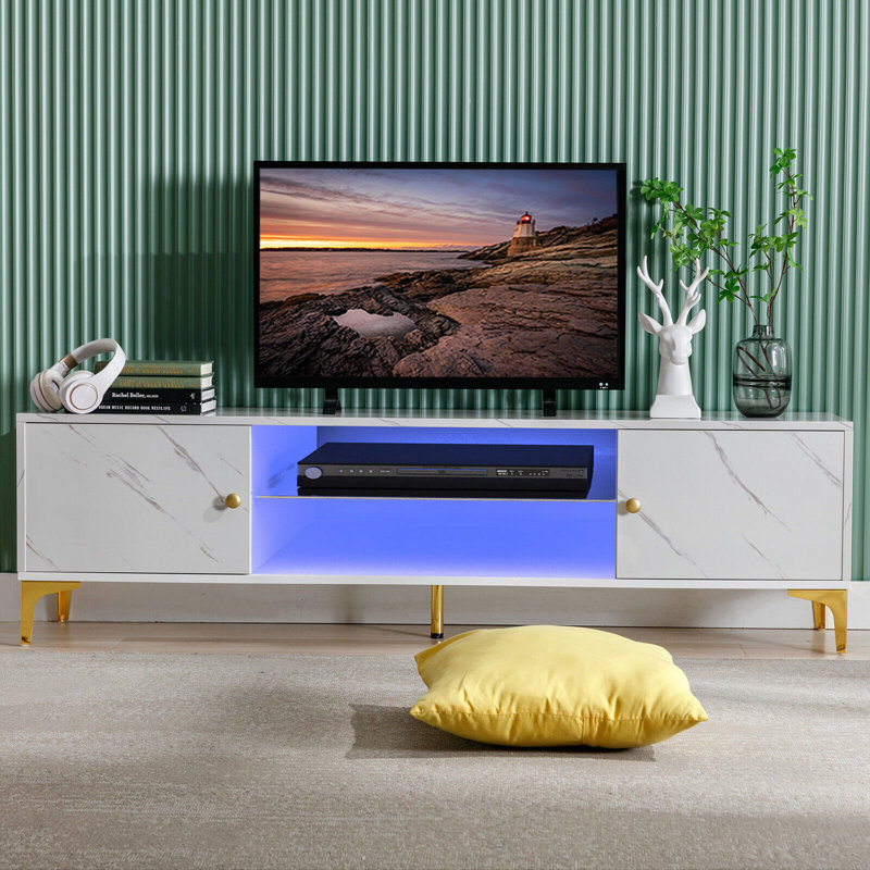 Harish Unfinished TV Stand for TVs up to 70"