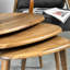 Solid Walnut Nesting Table Set of 3 – Mid-Century Modern