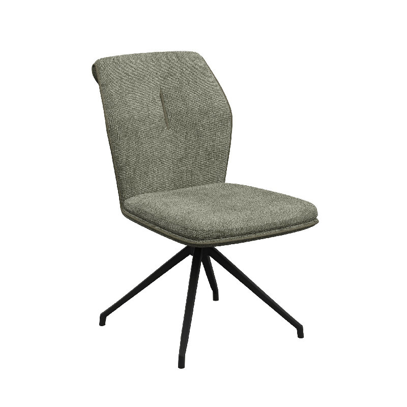Armonia Fabric Swivel Dining Chair, Green