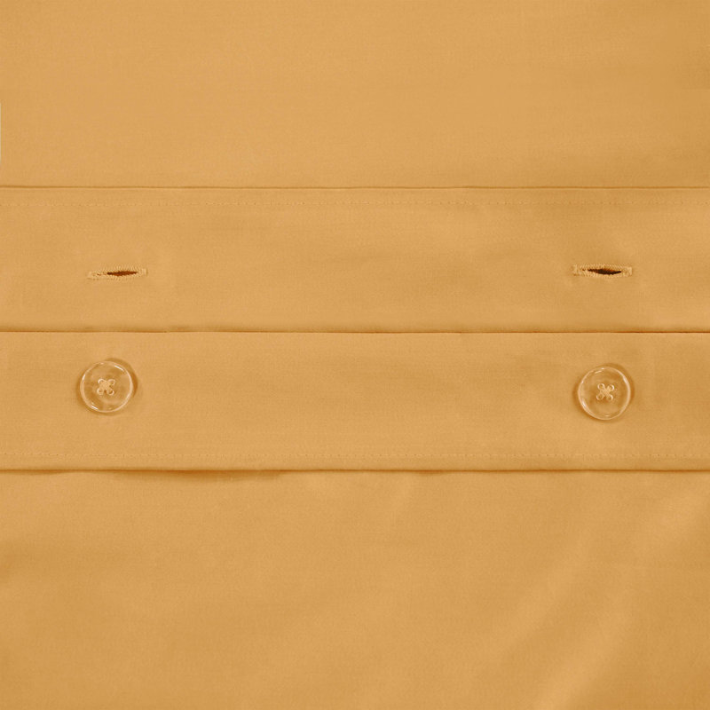 Ensemble de housse de couette 3 pièces Arling, Doré, Housse de couette très grand / très grand califo