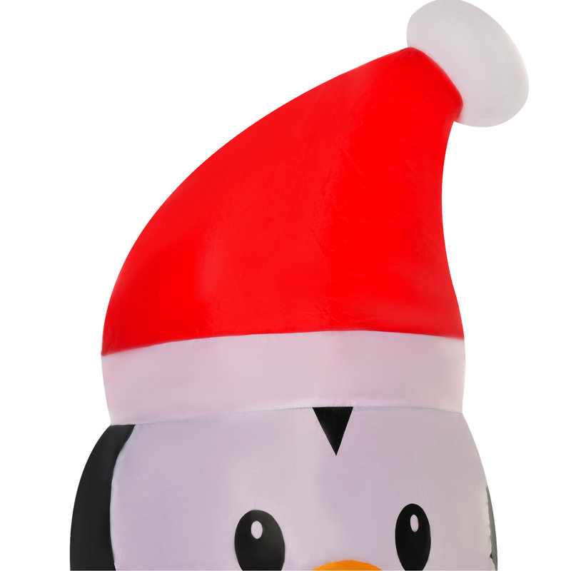 Décoration de Noël gonflable de 6 pi - en tenue, lumières vives, tenue de fête gonflable, eau brillante à DEL