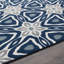 Tapis intérieur / extérieur bleu en polypropylène touffeté à la machine Kessel-86811307