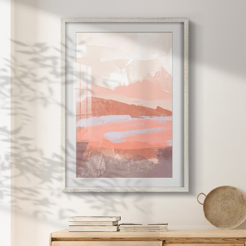«Dusty Desert II», reproduction encadrée, H 25,5 po x l 17,5 po, Blanc