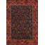 Hand-Knotted Wool BLUE / RED Area Rug