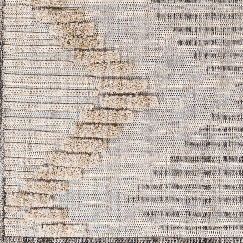 Abshir Moroccan Area Rug, Rectangle 6'7" x 9'
