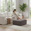Canapé modulaire pour canapé modulaire pour le salon - canapé-lit modulaire moderne, canapés en velours côtelé gris avec méridienne, aucun assemblage requis | Idée de cadeau-1244887253