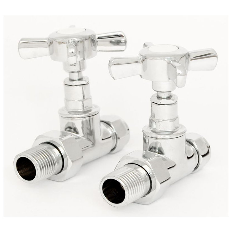 Cross Head Straight Manual and Lockshield Radiator Valve