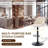  Modern Swivel Upholstered Adjustable Bar Stools with Backrest and Footrest for Kitchen Island, Dining Room-1194991207