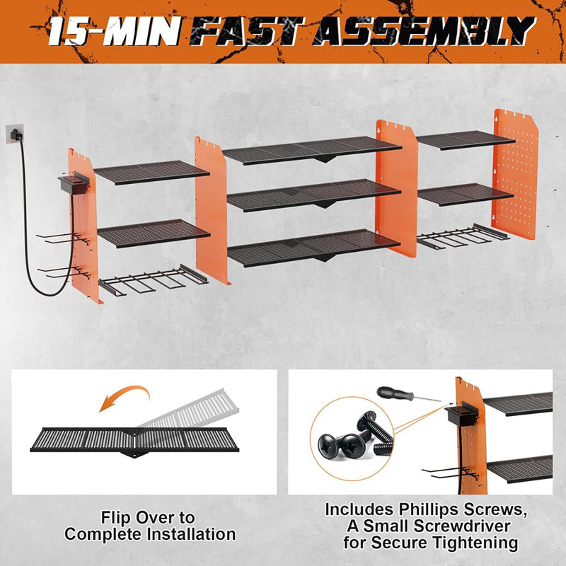 Organisateur électrique pour outils de rangement mural