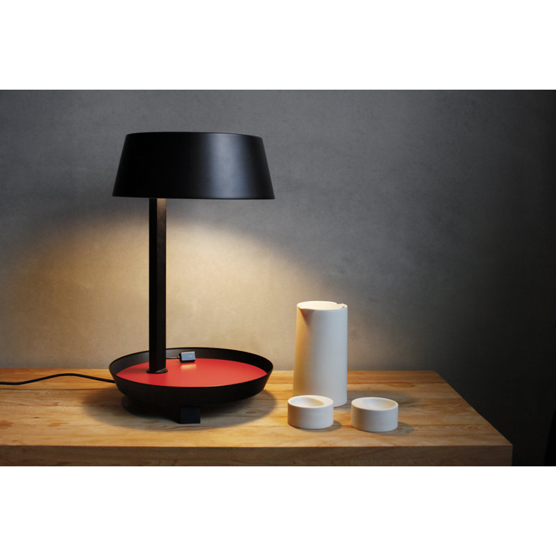 Carry Table Lamp, Matt Black, 16.5" H x 10.2" W x 10.2" D