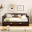 Lit de jour double en bois avec lit gigogne simple-124917393-124917391