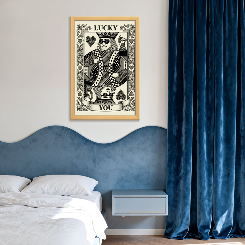«Fashion Lucky Queen», carte à jouer, H 20 po x l 30 po, Toile tendue, Ne s’applique pas