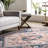 Nevaeh SpinClean Machine Washable Bohemian Medallion Area Rug-1652752705