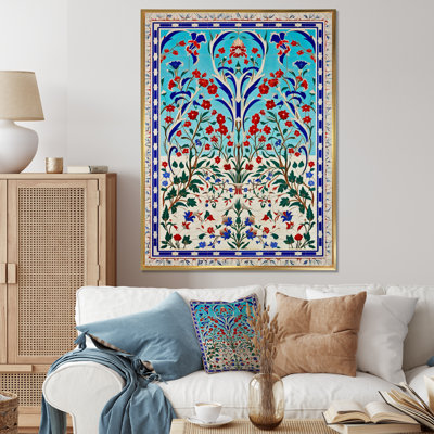 Carreaux bleus marocain, porte I - art mural abstrait