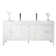 Meuble-lavabo double l 60 po Sarin