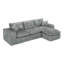 Canapé modulaire 107 po avec méridienne réversible Boucle-1606224246-1606224247