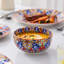 12 Pieces Porcelain Dinnerware Set, Multicolour Set, Dinner Plate, Dessert Plate And Bowl Set For 4 Person, Polychrome, Ceramic Stamping In Bohemian Style-123687067