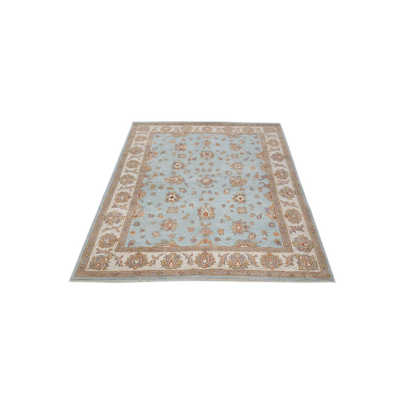 Daugherty Hand Knotted 5x6 Blue Round