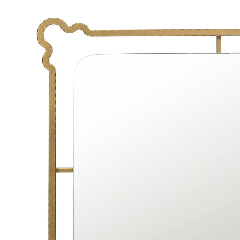 Victoria Mirror, 47" x 31.5", Aged Brass