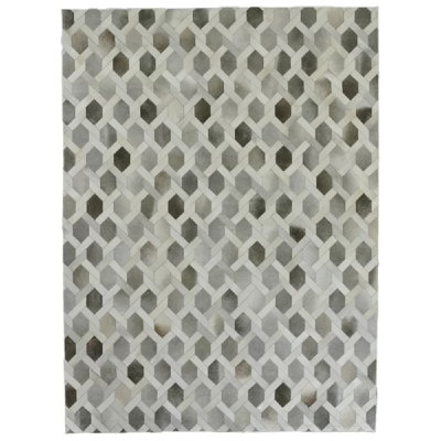 Natural Hide Cowhide Geometric Area Rug