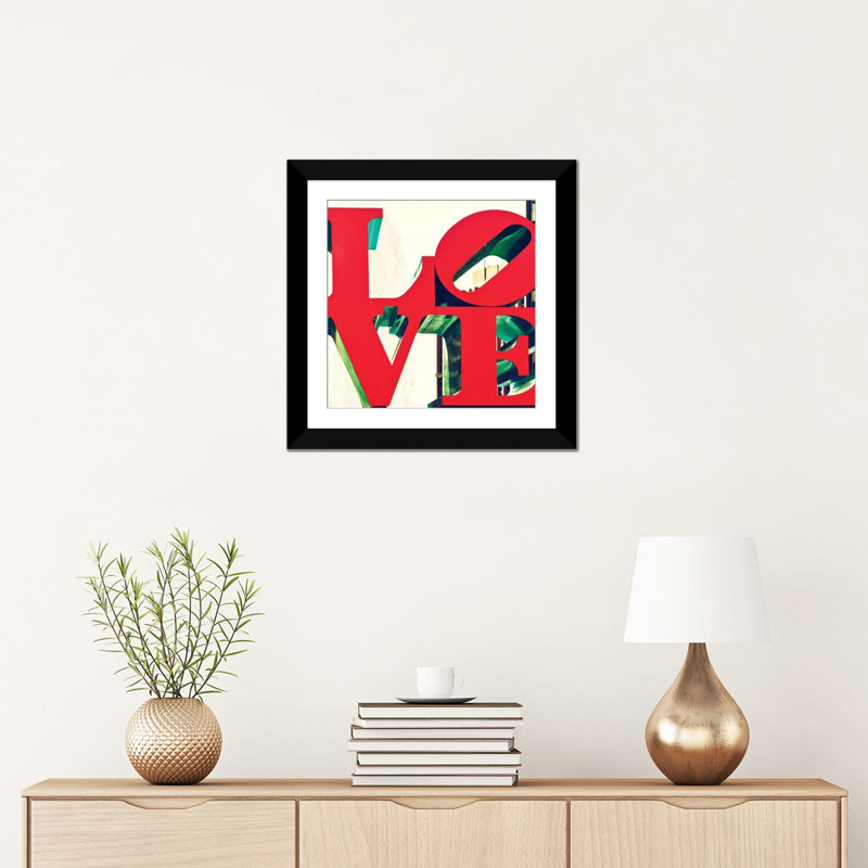 LOVE by Philippe Hugonnard - Gallery-Wrapped Canvas Giclée, 24" H x 24" W x 1" D, Black Framed Fine Art Paper, White