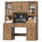 63'' W x 74.8'' H 3-Drawer Computer Desk with Hutch-429044897
