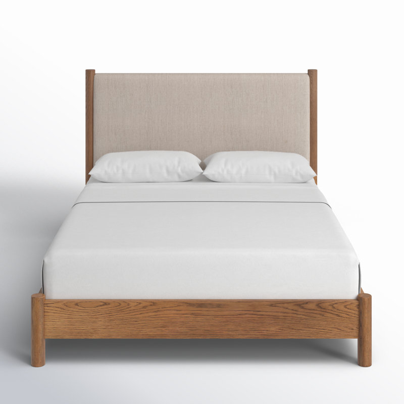ROARK Upholstered Bed, Queen, Essence Natural