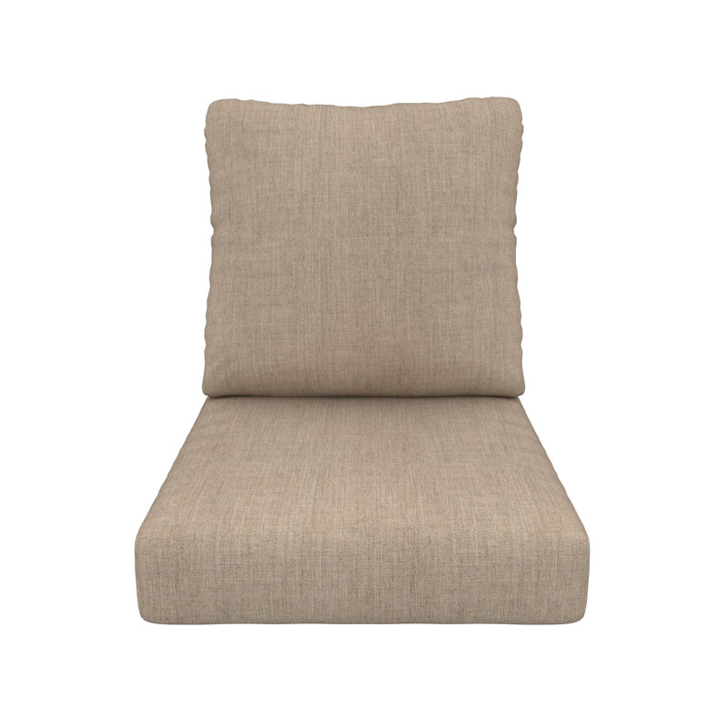 Deep Seating Outdoor Sunbrella® Seat/Back Cushion, Cast Ash Sunbrella® Plainweave