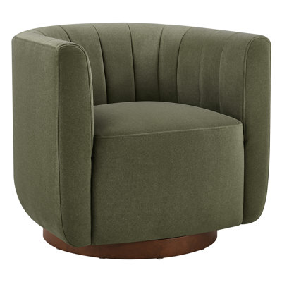 Upholstered Swivel Armchair(Set Of 2)
