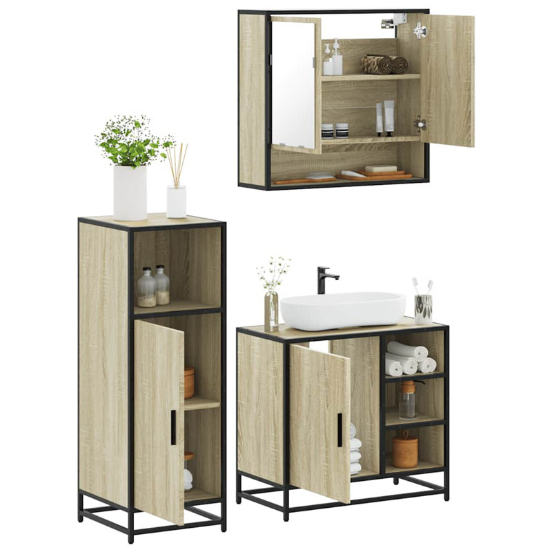 Alyose Bathroom Furniture Suite, Sonoma Oak