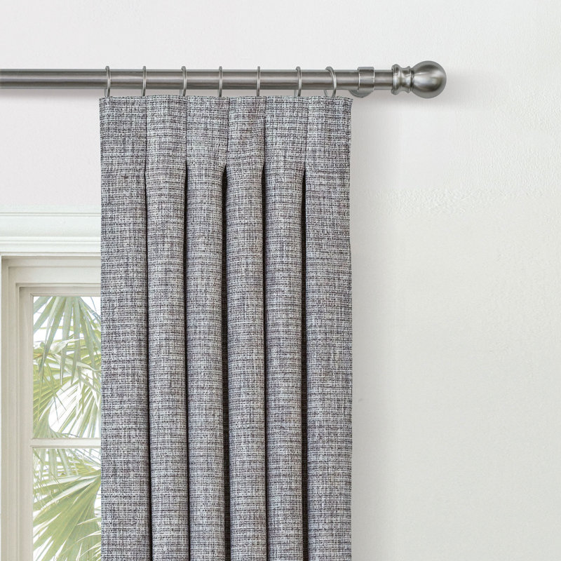 Cavill Room Darkening Curtain, Gray, 20" W x 84" L