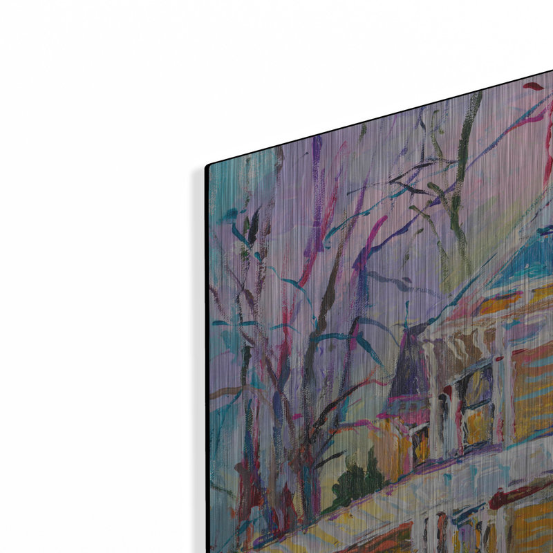 «Christmas House» par Richard Wallich, H 24 po x l 36 po