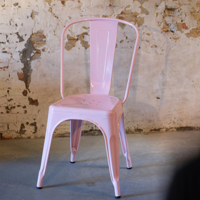 Light Pink Armless Chair (Set Of 2)