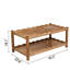 Table basse avec centre et tablette