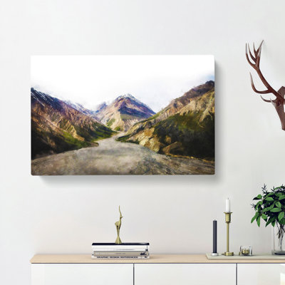 Path Through The Mountains - Wrapped Canvas