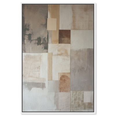 Dustveil (I) Canvas Abstract Print by Oliver Gal, Black Frame, 10 x 15