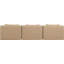 Canapé modulaire en similicuir 3 pièces Ivion-94884216