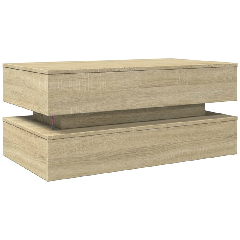 Calixtro Enclosed Coffee Table, Sonoma Oak