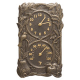 Fruit Bird Indoor/Outdoor Wall Clock and Thermometer