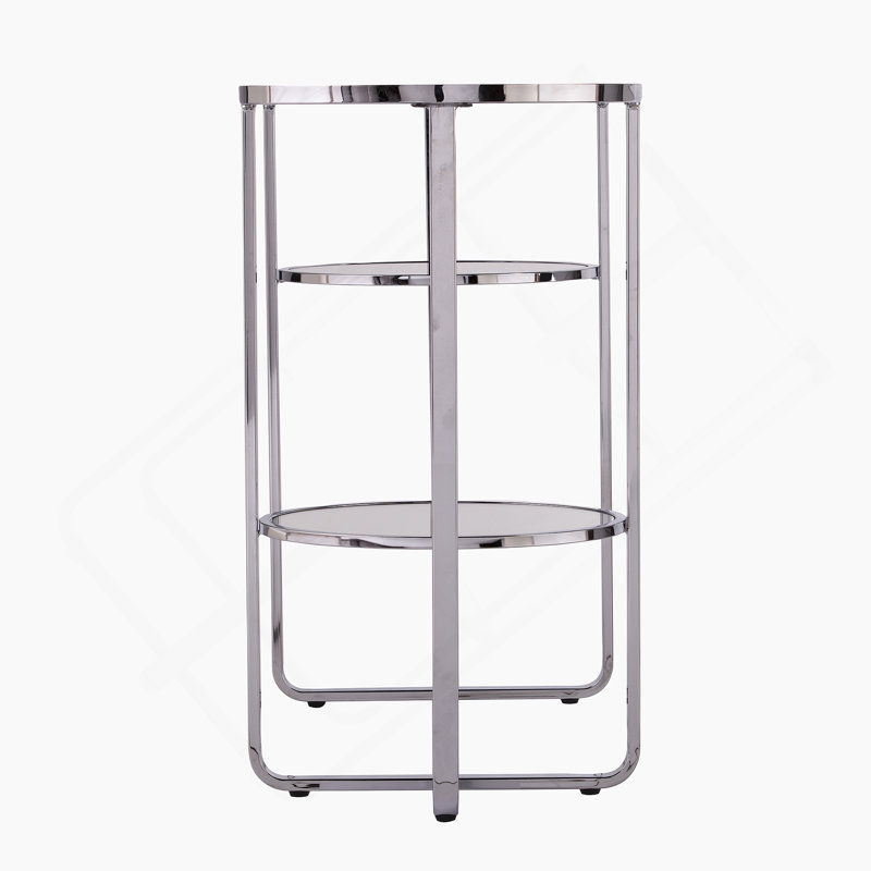 Maxina Mirrored Console Table W/ Storage