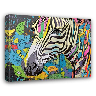 «Zebra Graffitianimals» sur toile