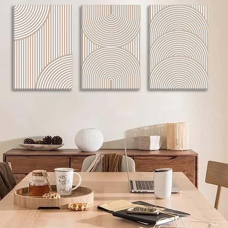 3 Piece Wrapped Canvas Print, 40 cm H x 90 cm W