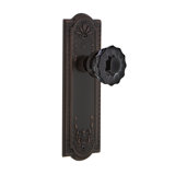 Meadows Plate with Crystal Black Door Knob