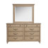 Commode à double tiroir avec miroir de paysage Andoro