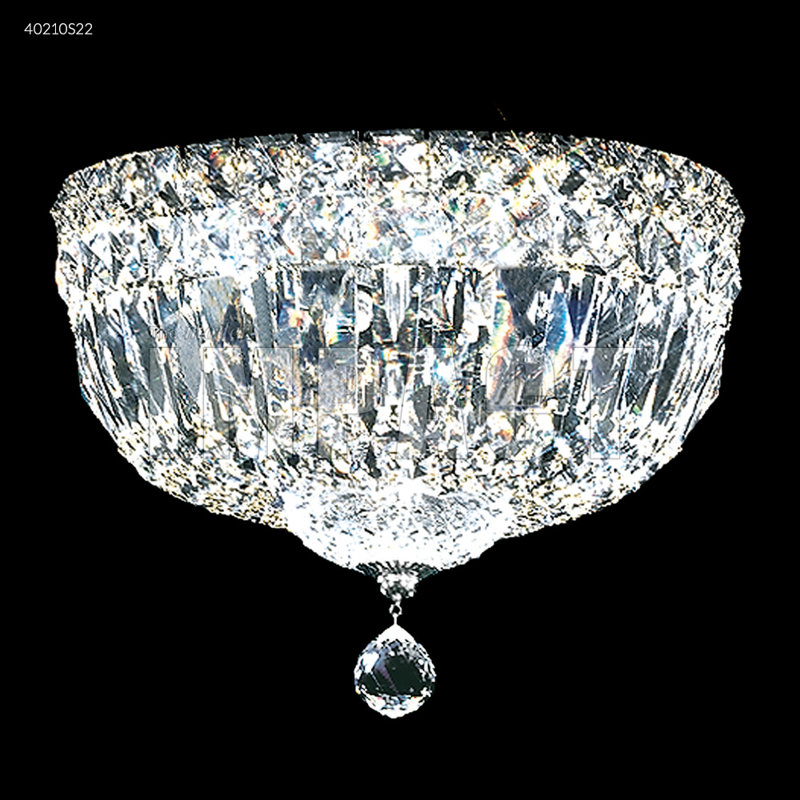 Plafonnier encastré en cristal, H 8 po x l 10 po x P 10 po