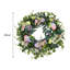 Silk and Rattan 45 cm Artificial Wreath