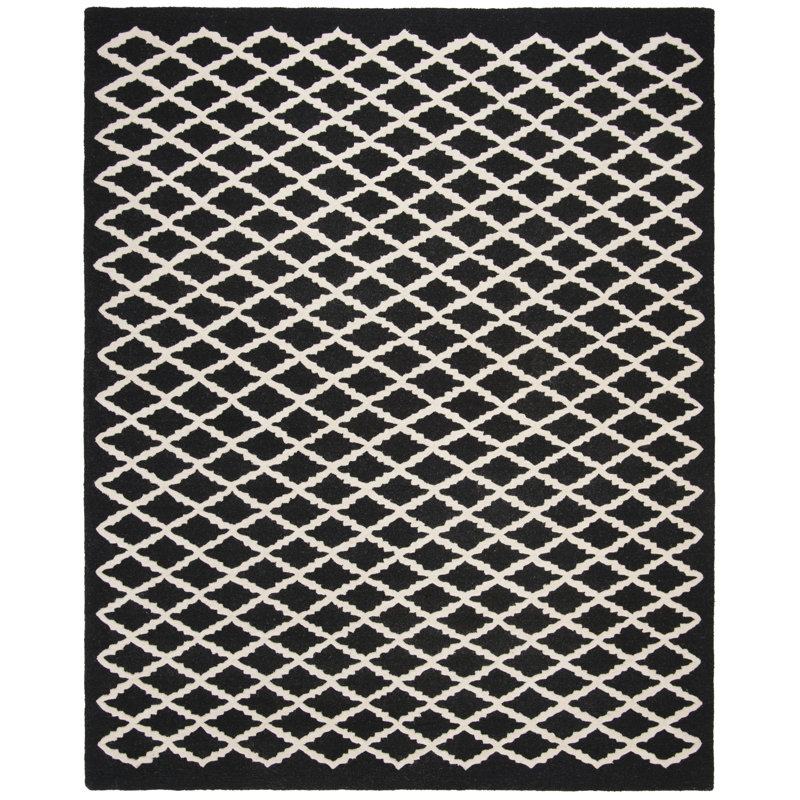 Cannen Hand Tufted Wool Geometric Rug, Rectangle 8' x 10'